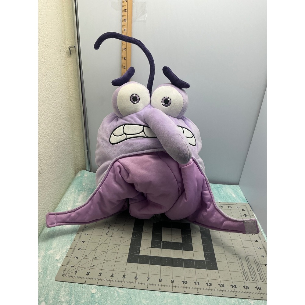 Disney Pixar Inside Out Fear Plush Costume Head Mask Large Purple Adult Cosplay